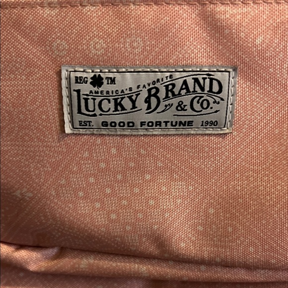 Lucky Brand Coral Backpack with Clover Patch - Picture 2 of 7